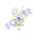 30993-4705 ICER Комплект тормозов, дисковый тормозной механизм