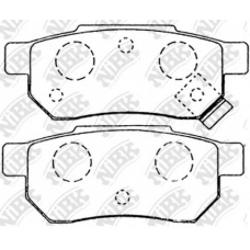 PN8206 NiBK Комплект тормозных колодок, дисковый тормоз