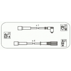 FAS3 JANMOR Комплект проводов зажигания