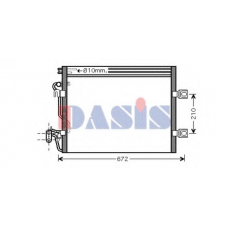 132009N AKS DASIS Конденсатор, кондиционер