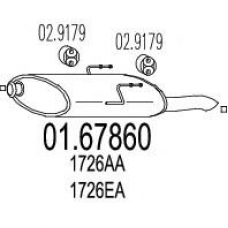 01.67860 MTS Глушитель выхлопных газов конечный