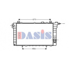 070480N AKS DASIS Радиатор, охлаждение двигателя