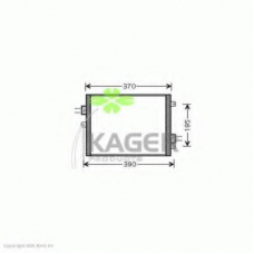 94-6200 KAGER Конденсатор, кондиционер