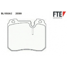 BL1055A2 FTE Комплект тормозных колодок, дисковый тормоз