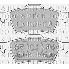 BBP1761 BORG & BECK Комплект тормозных колодок, дисковый тормоз