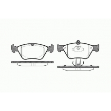 0468 00 KAWE Комплект тормозных колодок, дисковый тормоз