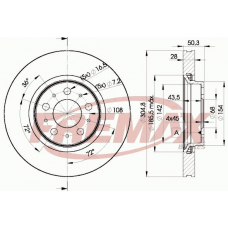 BD-4045 FREMAX Тормозной диск