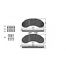 31857 SPIDAN Комплект тормозных колодок, дисковый тормоз