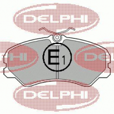 LP567 DELPHI Комплект тормозных колодок, дисковый тормоз