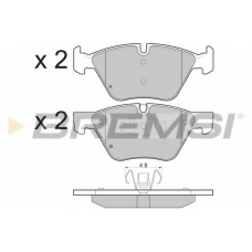 BP3479 BREMSI Комплект тормозных колодок, дисковый тормоз