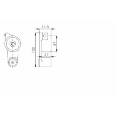 TKR 9919 TIMKEN Натяжной ролик, ремень грм