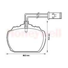 571820B BENDIX Комплект тормозных колодок, дисковый тормоз