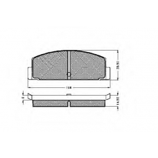 30160 SPIDAN Комплект тормозных колодок, дисковый тормоз