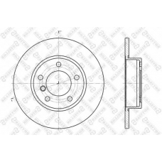 6020-1524-SX STELLOX Тормозной диск