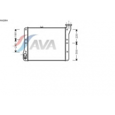 VW2054 AVA Радиатор, охлаждение двигателя