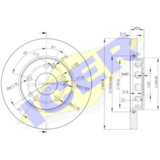 78BD2312-2 ICER Тормозной диск