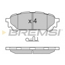 BP3270 BREMSI Комплект тормозных колодок, дисковый тормоз