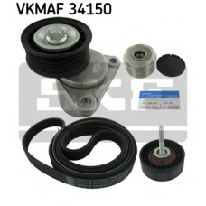VKMAF 34150 SKF Поликлиновой ременный комплект