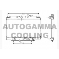 104513 AUTOGAMMA Радиатор, охлаждение двигателя