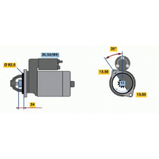 0 001 362 304 BOSCH Стартер