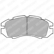 LP813 DELPHI Комплект тормозных колодок, дисковый тормоз
