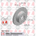 150.1132.52 ZIMMERMANN Тормозной диск