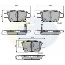 CBP31141 COMLINE Комплект тормозных колодок, дисковый тормоз