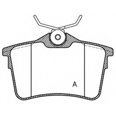 BPA1382.00 OPEN PARTS Комплект тормозных колодок, дисковый тормоз