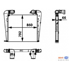 8ML 376 724-401 HELLA Интеркулер