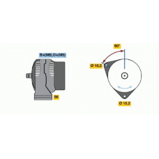 0 986 043 130 BOSCH Генератор