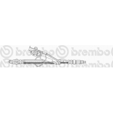 T 24 096 BREMBO Тормозной шланг