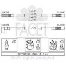 4.8347 FACET Комплект проводов зажигания