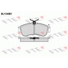 BL1340B1 FTE Комплект тормозных колодок, дисковый тормоз