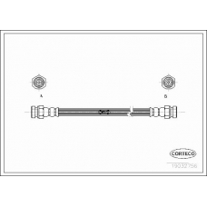 19032756 CORTECO Тормозной шланг