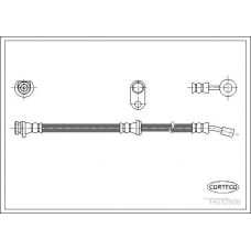 19032888 CORTECO Тормозной шланг
