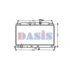 510074N AKS DASIS Радиатор, охлаждение двигателя