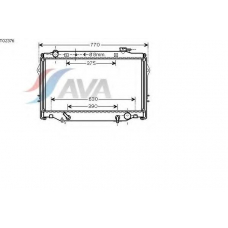 TO2376 AVA Радиатор, охлаждение двигателя