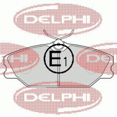LP1524 DELPHI Комплект тормозных колодок, дисковый тормоз