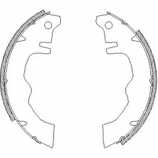 Z4012.01 WOKING Комплект тормозных колодок