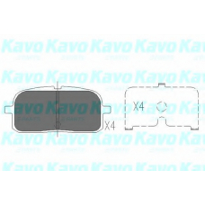 KBP-9061 KAVO PARTS Комплект тормозных колодок, дисковый тормоз