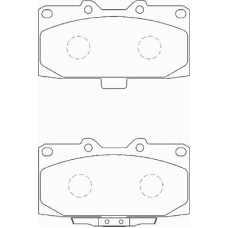 FD7305A NECTO Комплект тормозных колодок, дисковый тормоз