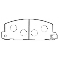 PN-4156 JNBK Колодки тормозные