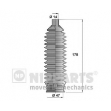 J2840504 NIPPARTS Комплект пылника, рулевое управление