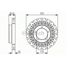 0 986 479 T27 BOSCH Тормозной диск