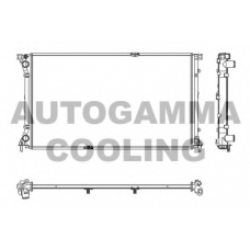 103351 AUTOGAMMA Радиатор, охлаждение двигателя