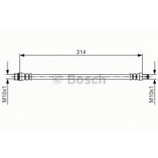 1 987 481 718 BOSCH Тормозной шланг