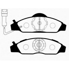 J PA-997AF JAPANPARTS Комплект тормозных колодок, дисковый тормоз