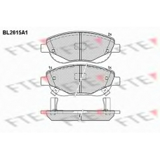 BL2615A1 FTE Комплект тормозных колодок, дисковый тормоз