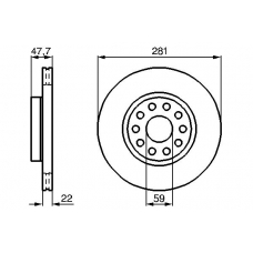 0 986 478 993 BOSCH Тормозной диск