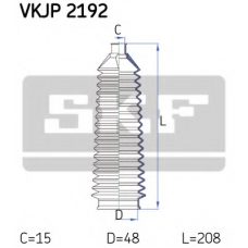 VKJP 2192 SKF Комплект пылника, рулевое управление